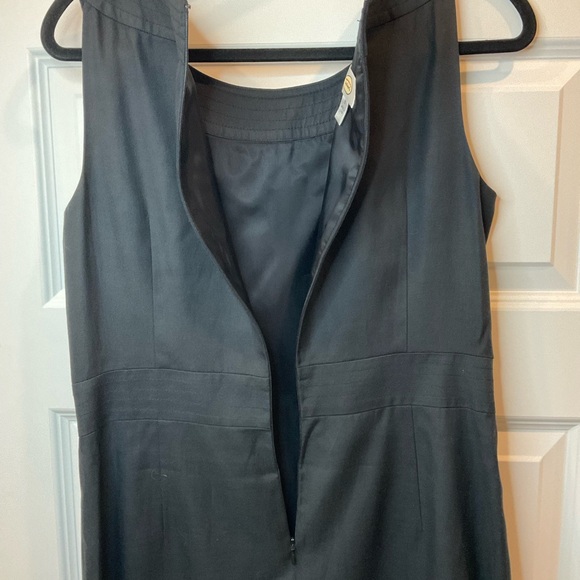Talbots Classic Black Midi Dress Sleeveless Sz 10 Classic Career Professional - Picture 3 of 14